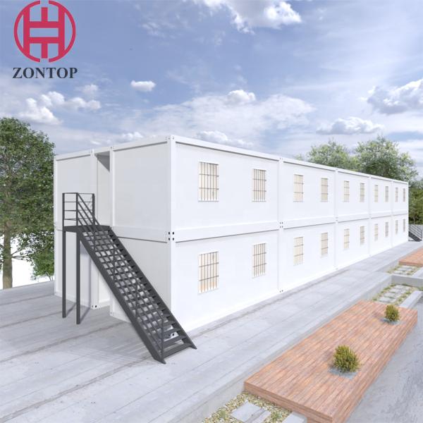 Zontop Luxury 40 Feet Stackable Flat Pack Fully Furnished Prefabricated Storage Prefab Container Home House