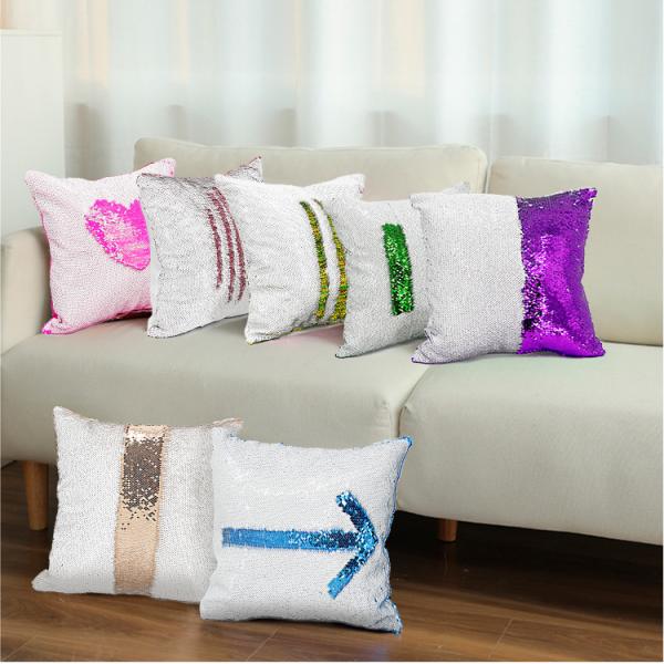 Hot Selling 40x40cm Custom Pillow Case Satin Sublimation Polyester Pillows Covers Full-White Pillow Case