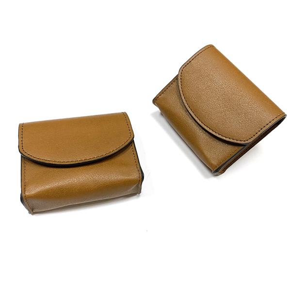 Vintage PU Foldable eyeglass case bag portable coin case