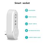 Smart WiFi Power Plug Outlet Socket with 2PCS USB Port App Control Timer