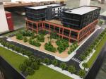Mini 3D Printed Scale Models , Factory Type Modern Architecture Model