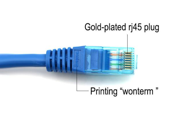 Cheap Polyethylene Cat5E Unshielded(UTP) Ethernet Patch Cord  Electronics Copper Computer Networking Cable (1 Pcs-Package) PVC for sale