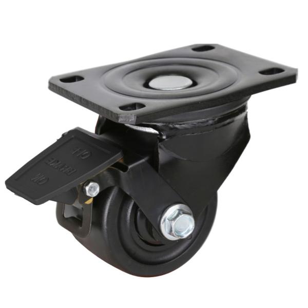 Heavy Duty Black Low Gravity 3inch 4inch 600kg Caster Wheel