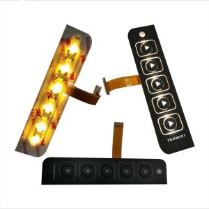 Illuminated LED Membrane Switch Non Tactile For Electromagnetic Oven