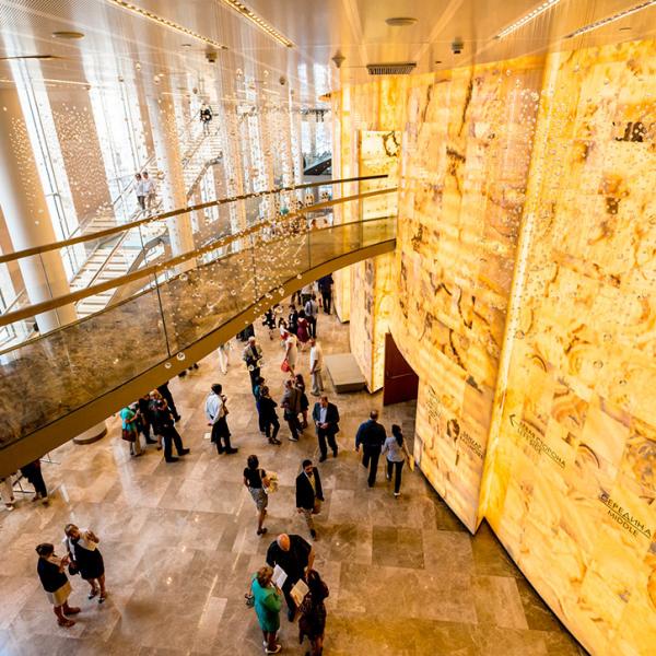 SGS Pattern Acrylic Sheet Marbled Translucent Elight Stone 3.0mm Thickness 118"