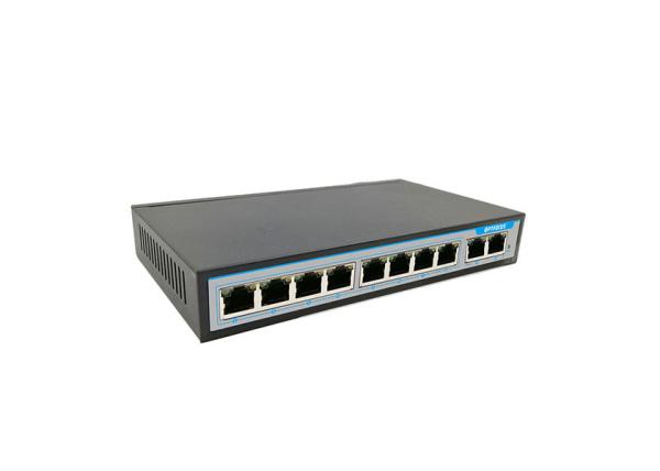 Cheap CCTV Power Over Ethernet 8 Port Switch 2Gbps Connecting With Devices for sale
