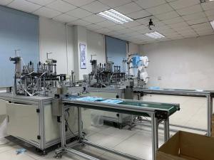 Fast Ear Loop Disposable Face Mask Making Machine Computer Program Control