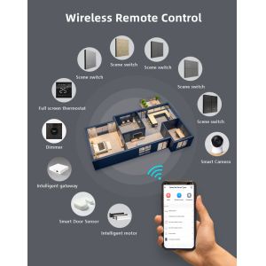 Tuya 3.0 Zigbee Wall Switch 1 / 2 / 3 / 4 Stainless Steel Buttons UK Standard