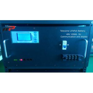 Best Telecom Backup charging lifepo4 batteries 5U 48V 100Ah Capacity LCD Display wholesale