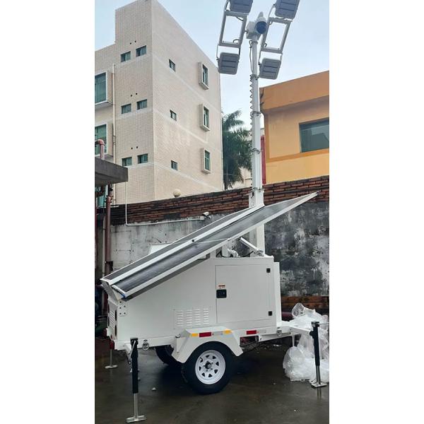 360 Degree Rotating Lighting Customized Solar Led Light Trailer For Large Area Mine Lighting