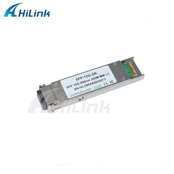 10G MMF 850nm XFP Transceiver SR 300m Reach Dual LC Optical Fiber Equipment DDM