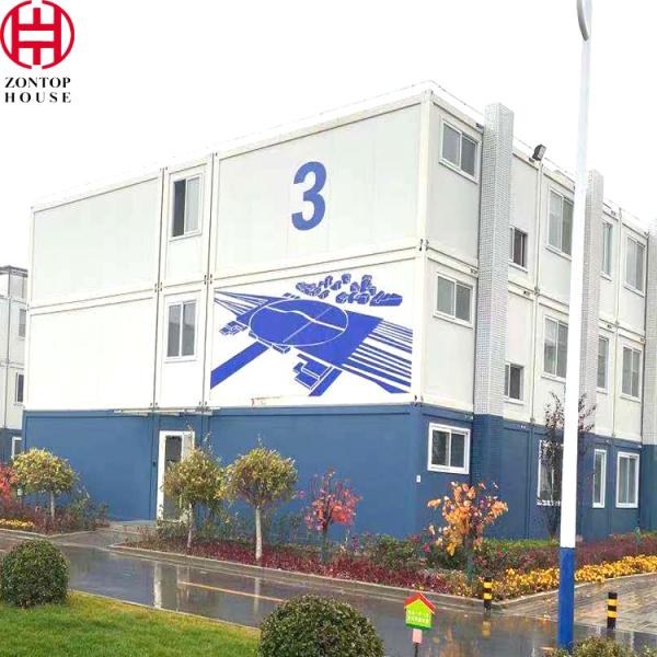 Zontop Manufactured Cheap Shipping Depot 3 Bedroom Building Stackable 20 Ft Container Houses Prefab Homes