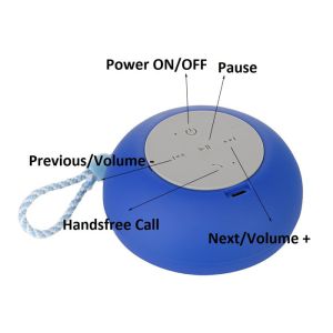 Mini Portable Bluetooth Speaker , IPX4 Waterproof Fabric Wireless Speaker