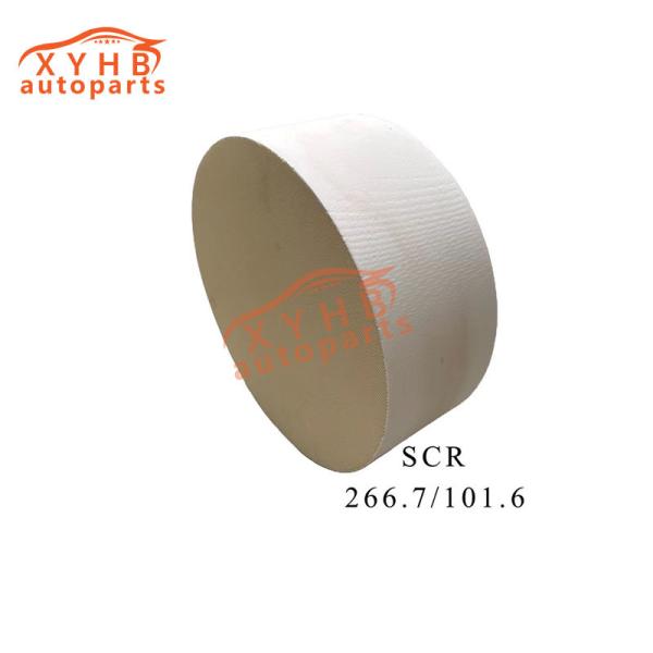 Ceramic Carrier High-Quality Round Three-Way Catalytic Filter Element Euro 1-5 Model: 266.7*101*6