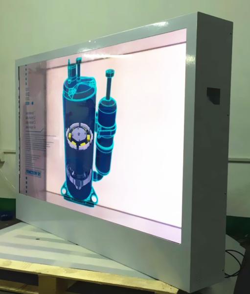 Cheap Horizontal Transparent LCD Screen With IR Remote Control Function for sale