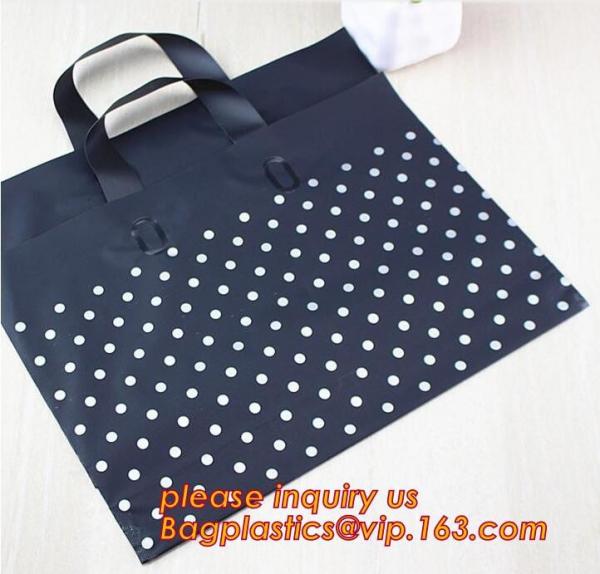PBAT PLA CORN STARCH BIODEGRADABLE COMPOSTABLE OXO-BIODEGRAABLE D2W EPI ldpe custom made soft flex loop handle bag poly