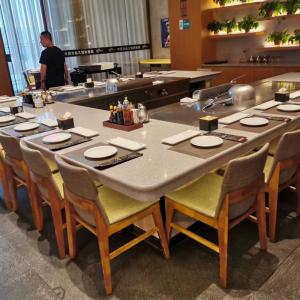 China Customized Design Indoor Rectangle Teppanyaki Grill Table 240V on sale