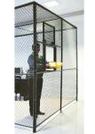 Sliding Service Security Wire Mesh Window Guard , Wire Mesh Security Panels For
