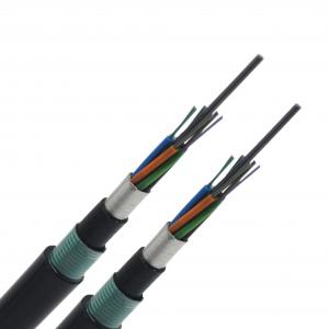 Best PE Jacket Direct Burial Armored Fiber Optic Cable , GYTS53 Underground Optical Cable wholesale