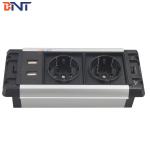 New design multimedia smart office use table plug socket outlet with usb for