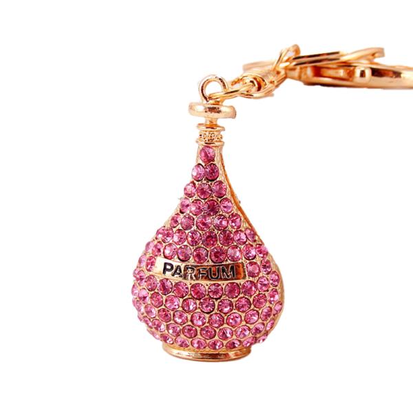 Mini Bag Crystal Car Keychain Multifeature 50mm Length Multicolor