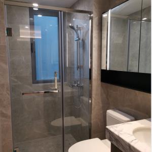 Best SGCC Tempered Glass Shower Enclosure Stainless Steel Hinged Swinging Shower Doors wholesale