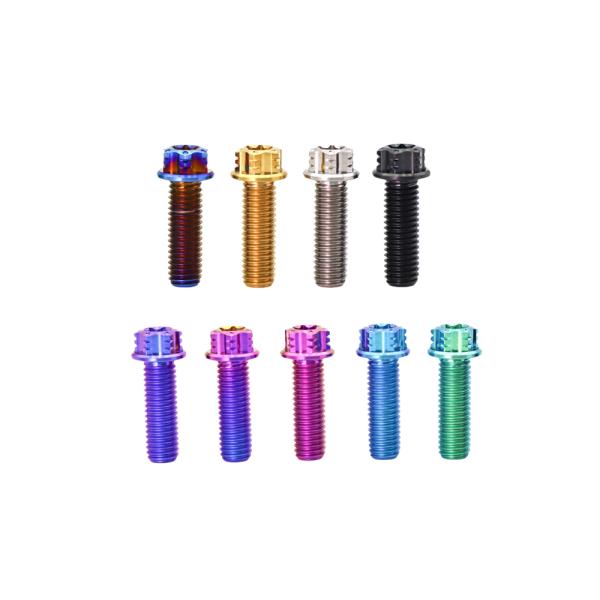M6 M8 M10 Titanium Alloy Torx Bolt Anodized Color for Motorcycles Bicycles
