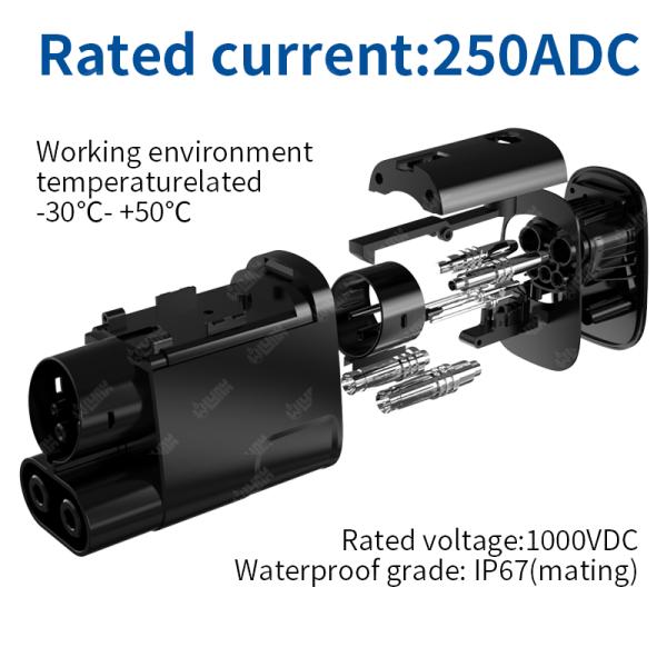 Wholesale Ev Charger Ccs Adapter Nacs to Ccs1 Dc Charging 250a Ccs Combo 1 Tesla to Ccs1 Adapter