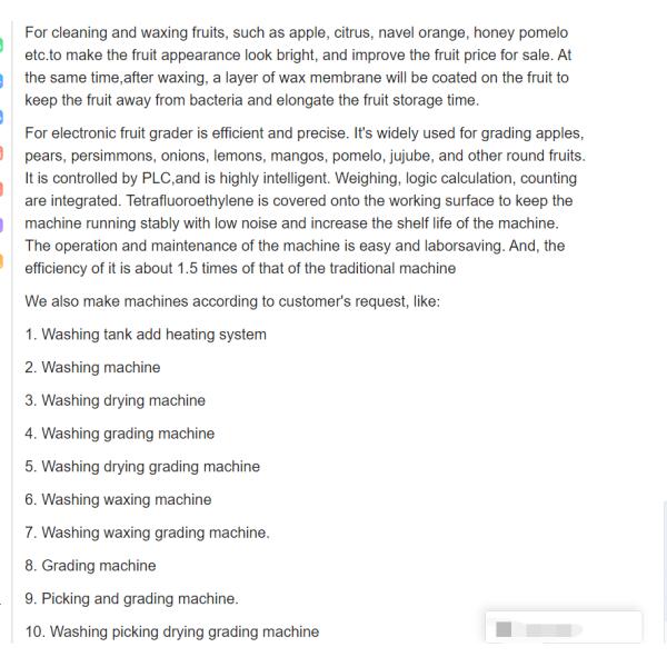 Tomato/Avocado/Orange/Apple Weight Sorting Machine and Weight Grading Machine