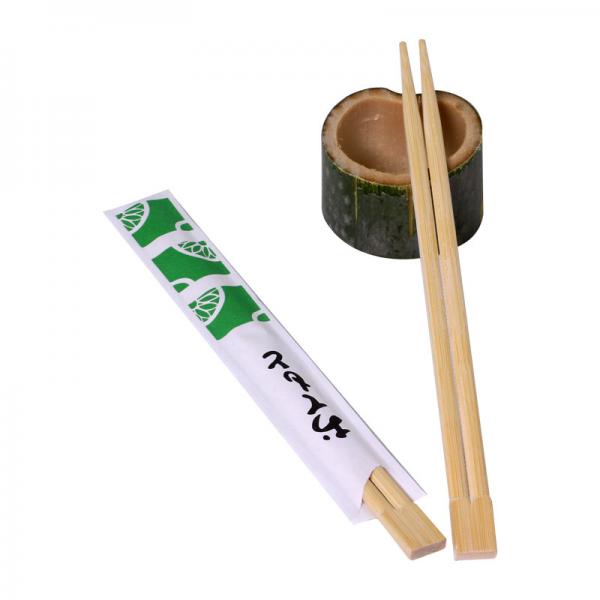 20cm Moso Bamboo Custom Japanese Chopsticks Paper Sleeve No Wax