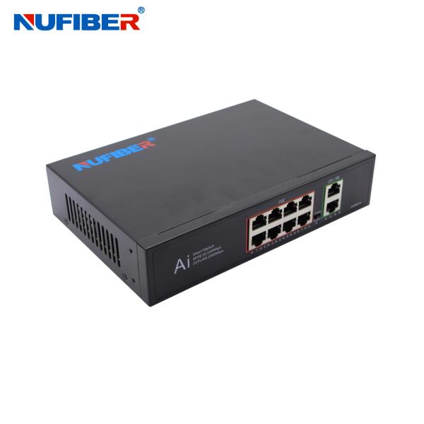 OEM 4 8 16 24 Port Gigabit CCTV Network Ethernet POE Switch 48V 10 / 100 / 1000M