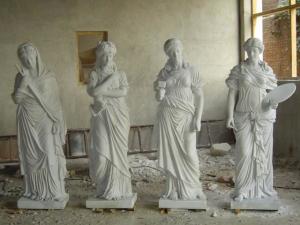 China Resin Human Figure Clay Garden Sculpture School Park Decoration on sale