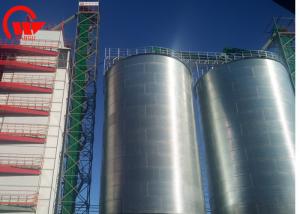 Best Vertical 20 - 10000T Metal Silos For Grain Storage , Hot Dip Galvanized Grain Silo wholesale