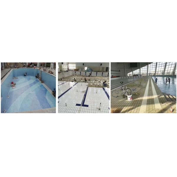 115x240mm Ceramic Pool Decking Tiles Glazed Edge Anti-Slip