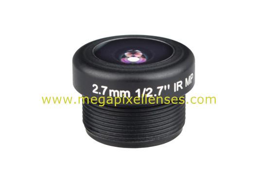 Cheap 1/2.7" 2.7mm F2.2 3Megapixel M12x0.5 mount 180degree wide angle lens for doorbell/car camera for sale