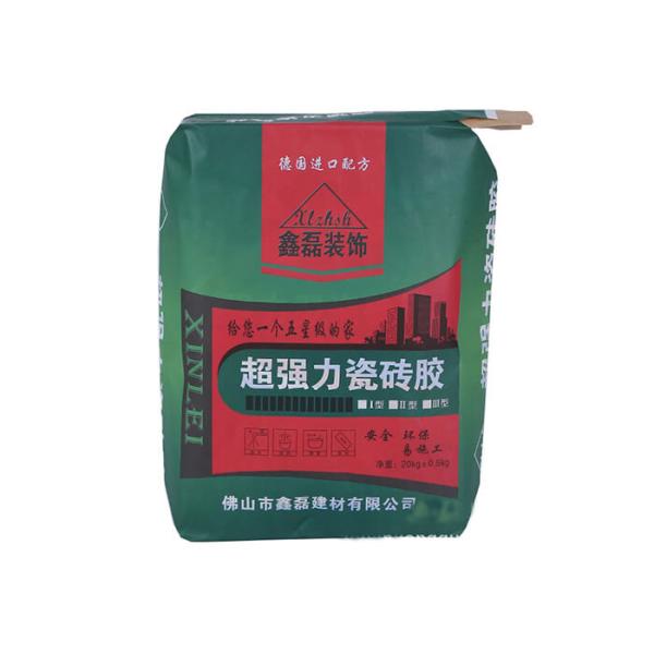 1 To 5 Layers Block Bottom Valve Bag / 25kg Cement Kraft Paper Sack With Valve