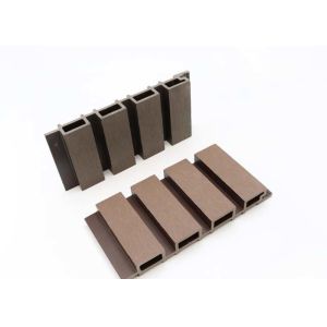 China Waterproof Plastic Wood Composite 219x26x2900 WPC Exterior Wall Panel Wall Cladding on sale