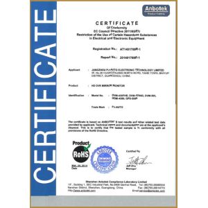 GUANGZHOU PARKVISION AUTO TECHNOLOGY CO.,LTD. Certifications