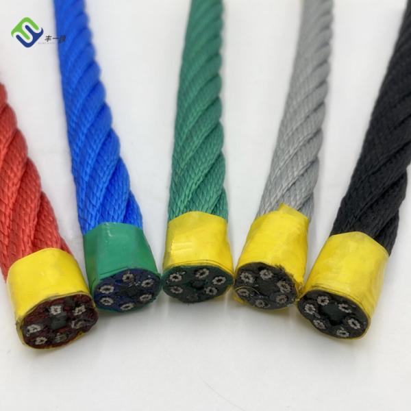 Fiber Core Combination Wire Rope 6x8 FC 16mm Outdoor Polyester
