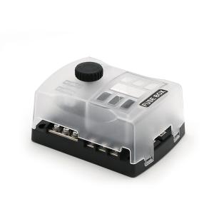 Best 6 Way Fuse Distribution Block Car Boat Fuse Box Holder With Warning Indicator And Positive Input Negative Bus wholesale