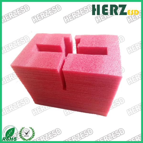EPE Material Pink Anti Static Foam , Pink ESD Foam Density 20kg/M3 For Thermal Insulating