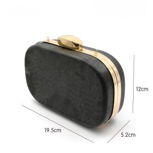 Simple Metal Clasp Gold Box Clutch Frame Glasses Cases Frame