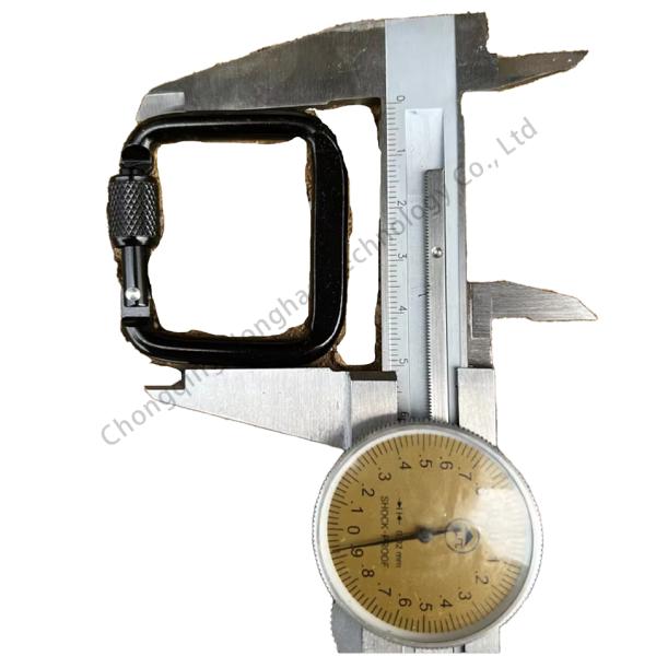 Outdoor Gear Essential Square Locking Carabiner Clip with Electrolytic Treatment Finish