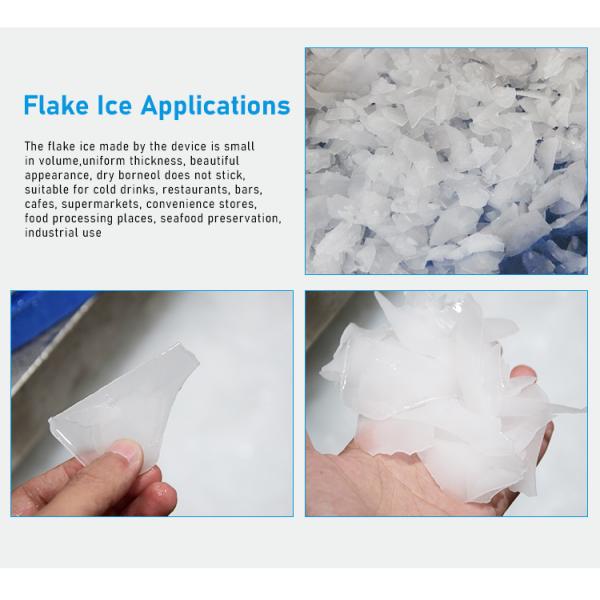 Automatic Seawater Flake Ice Machine 0.5 Ton Industrial Ice Flake Machine For Commercial