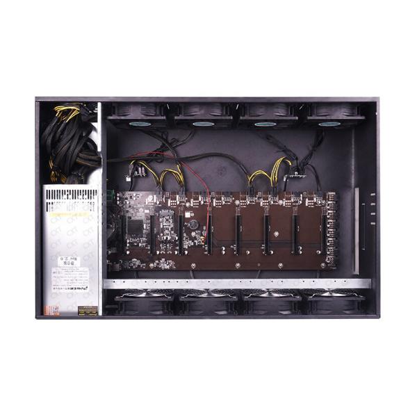 Cheap 65mm Spacing Ethereum Mining Rig Machine 8 GPU 4GB DDR3 1600 for sale
