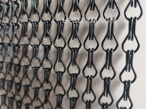Best Black Color Aluminum Chain Link Mesh Metal Wall Art wholesale