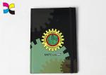 BLACK Elastic Custom Made Notebooks Gloss Matt Varnish 128gsm Custom Dimension