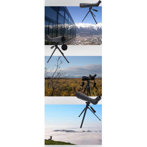 20-60X Magnification High Definition Zoom Spotting Scope with 45 Degree Angled Design