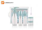 Non Leak Travel Toiletry Bottle Kit Liquid PET Containers Set With Resealable