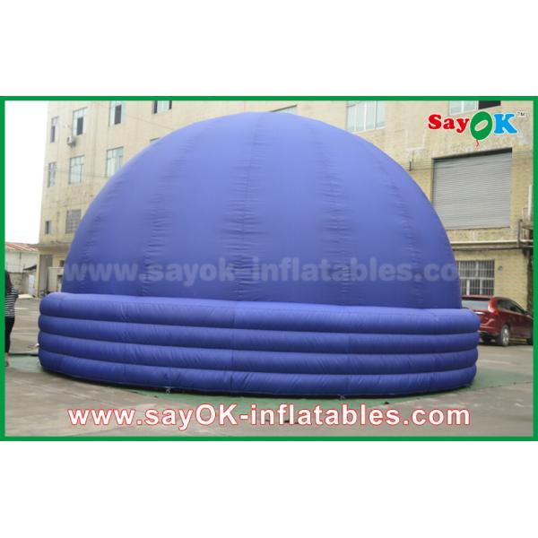 Blue 7m DIA Inflatable Planetarium Dome Durable Architecture Projection Tent